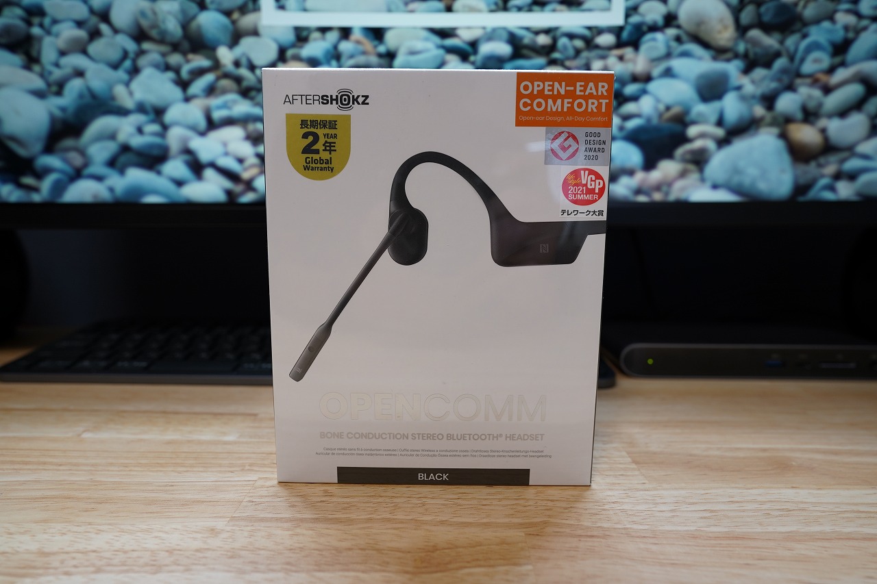 AFTERSHOKZ OPENCOMM BLACK 骨伝導 テレワーク大賞-