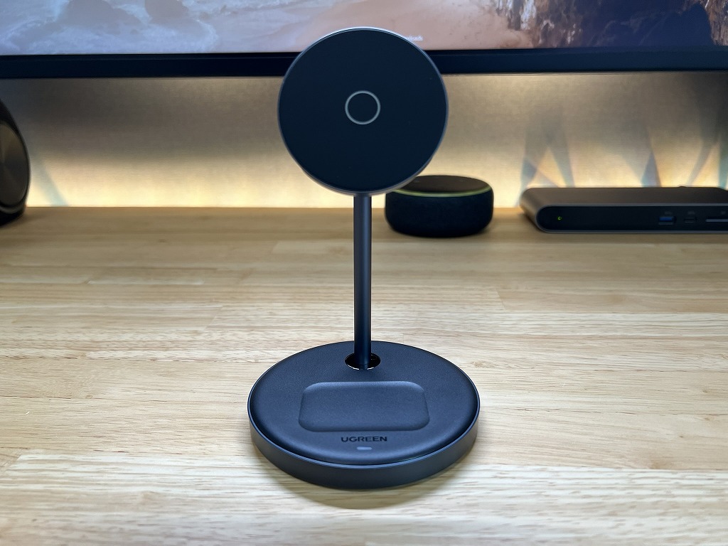 UGREEN MagFlow Magsafe充電器 2 in 1マグネット 充電スタンド