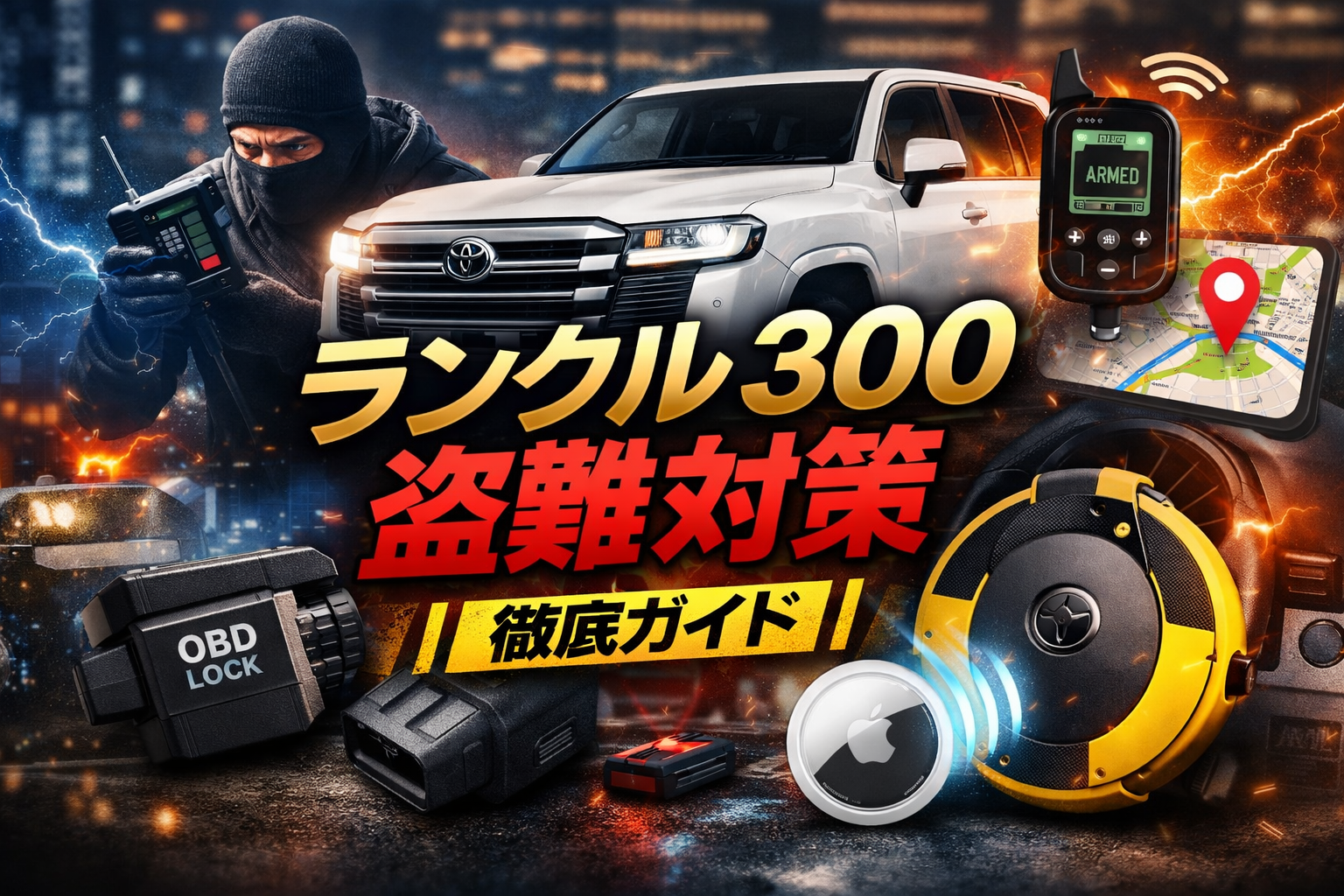 ランクル300の盗難対策はこれで完璧｜純正/社外セキュリティ・保険まで