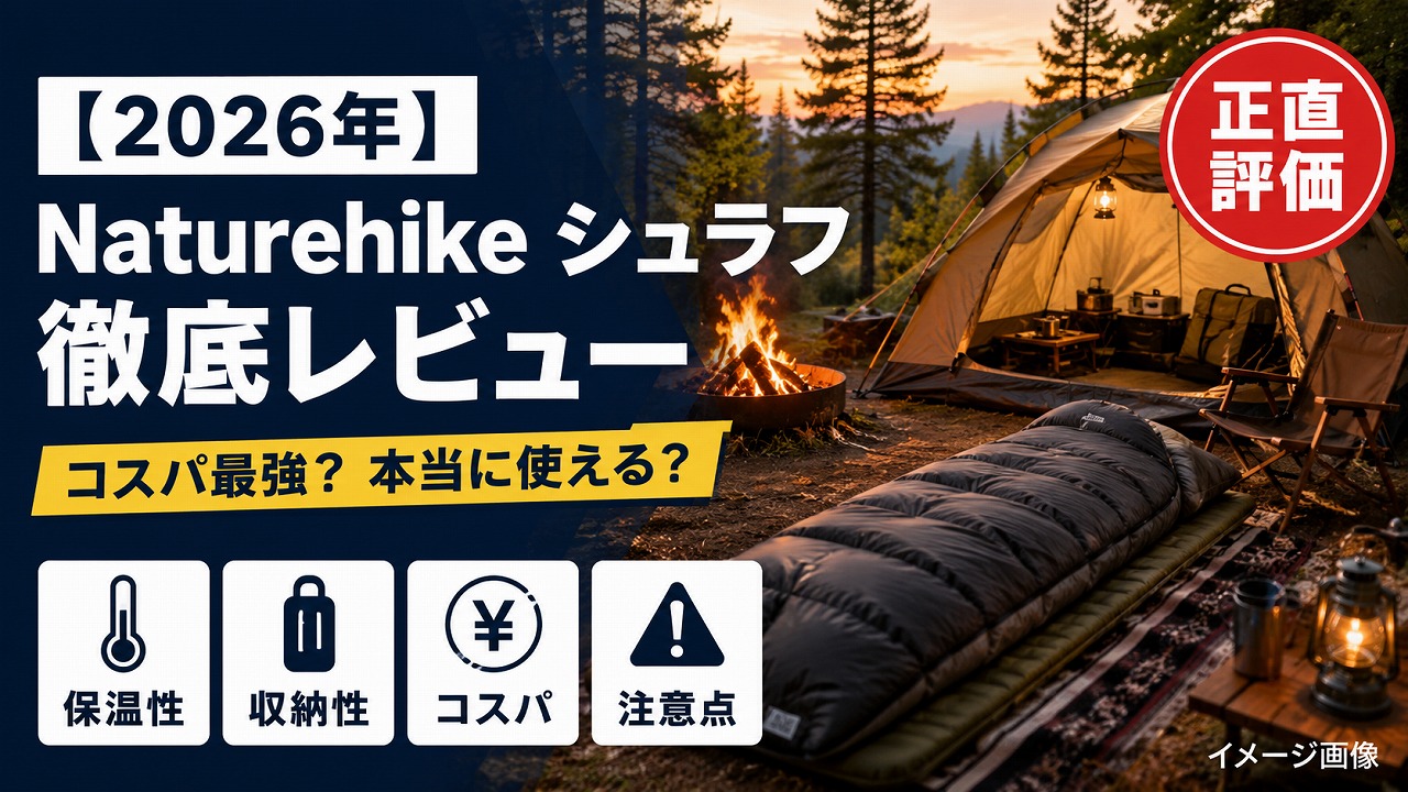 【2026年】Naturehike シュラフ レビュー｜コスパ最強と言われる中華ブランドは本当に使えるか？