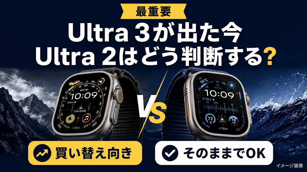 Apple Watch Ultra 2 を1年使った今、Ultra 3 にすべき？オーナーが正直比較した結論