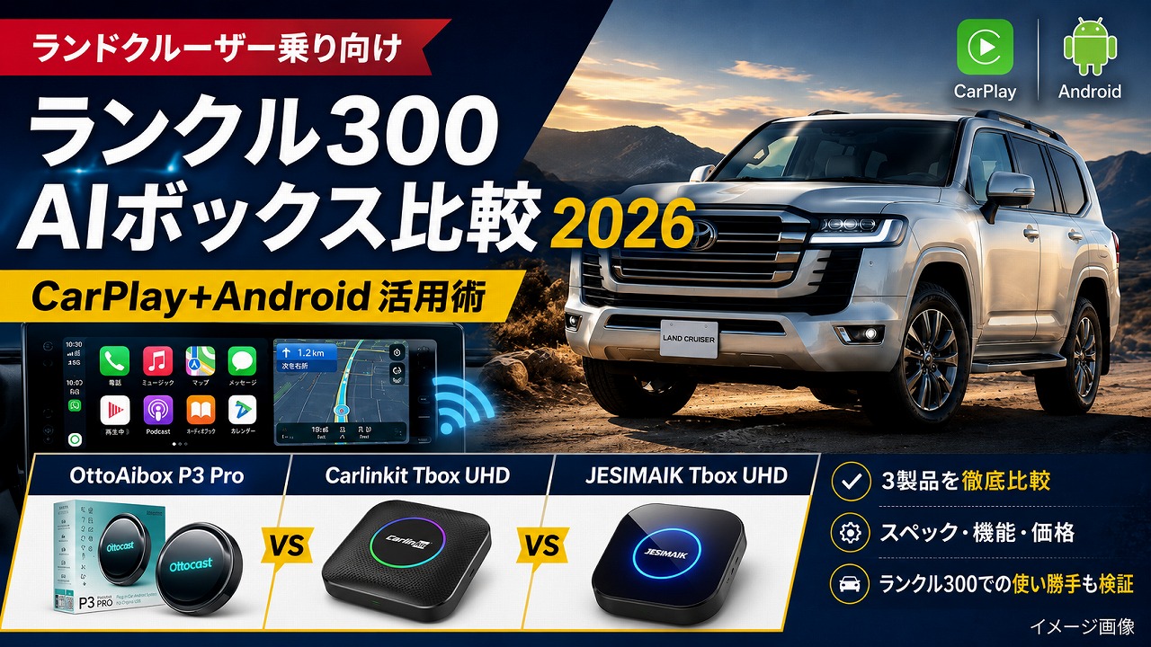 ランクル300 AIボックス比較2026