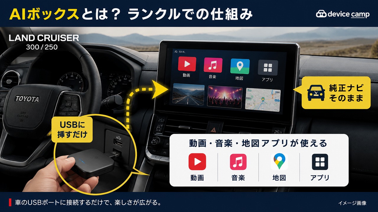 ランクル向けAIボックス比較