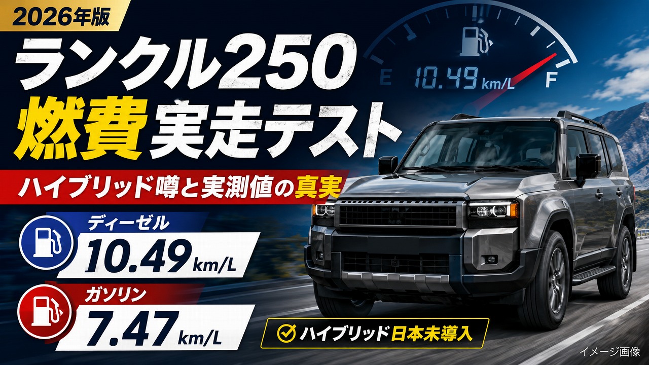 【2026年】ランクル250 燃費 実走テスト｜ハイブリッド噂と実測値の真実