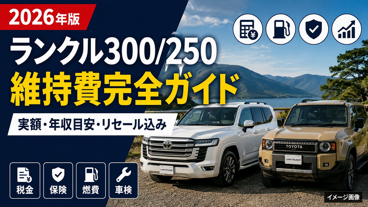 【2026年版】ランクル300/250 維持費完全ガイド｜実額・年収目安・リセール込み実質月額まで全部公開
