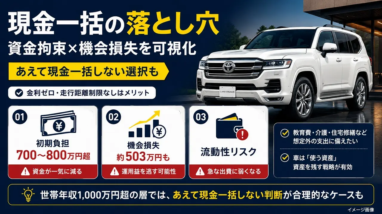 2026年】ランクル300/250 KINTO vs 残クレ vs 現金一括｜10年総コスト