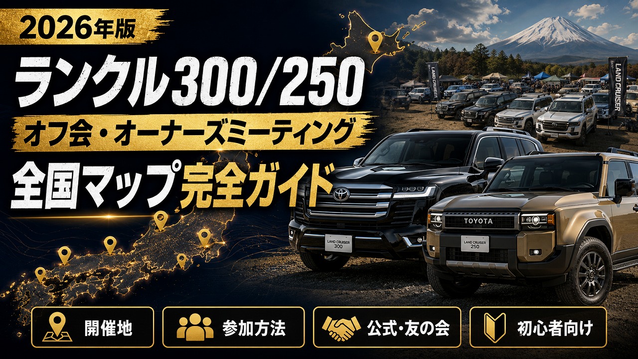 【2026年版】ランクル300/250 オフ会・オーナーズミーティング全国マップ完全ガイド