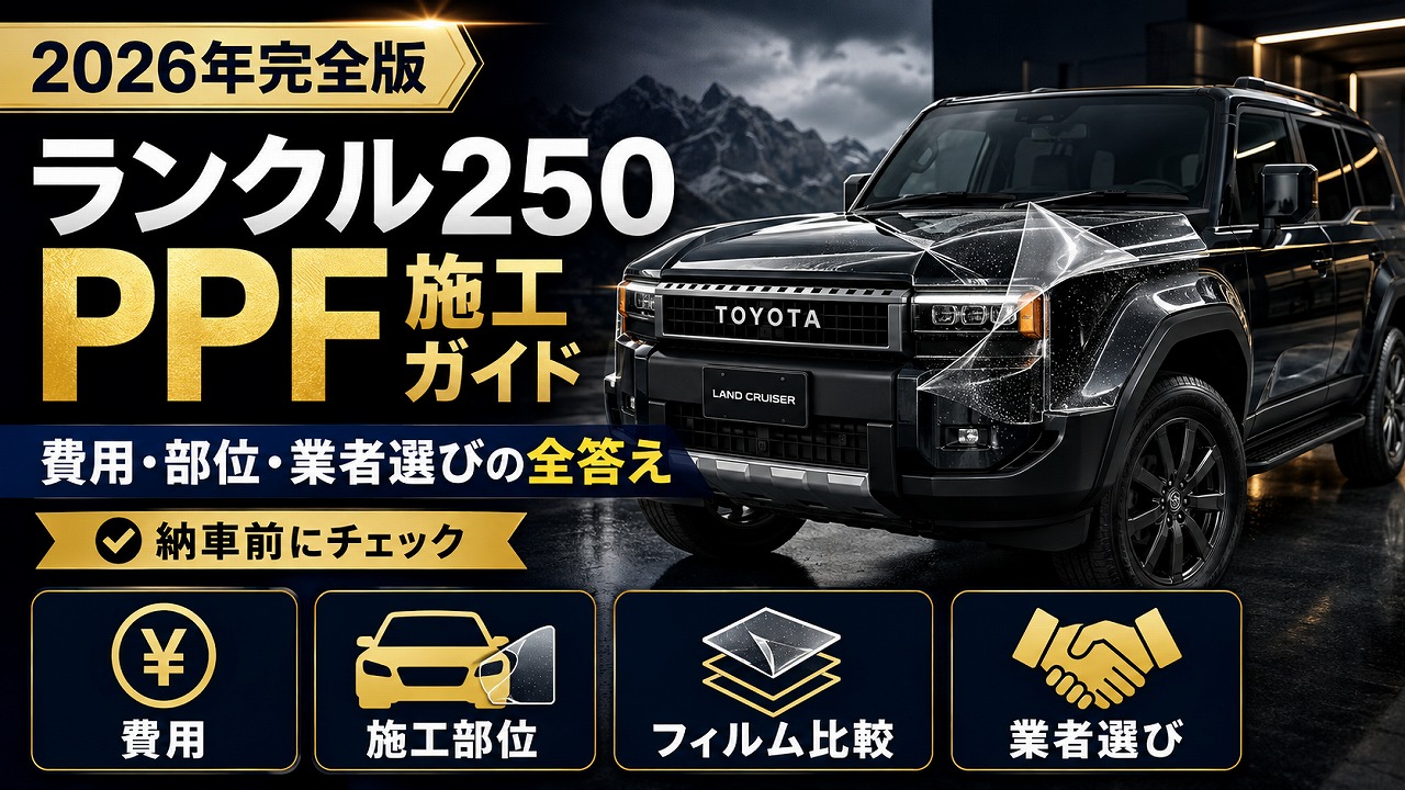【2026年完全版】ランクル250のPPF(ペイントプロテクションフィルム)施工ガイド|費用・部位・業者選びの全答え