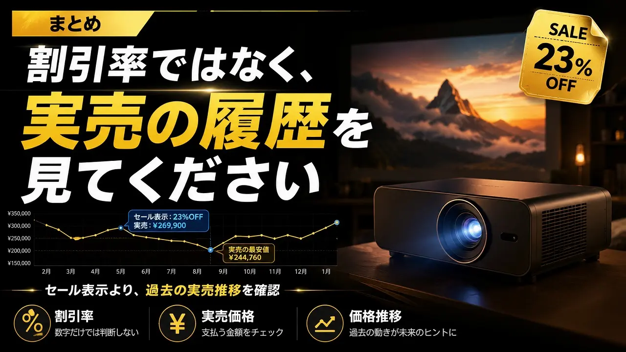 定点観測】プロジェクターは本当にセールで安くなるのか｜主要機種の