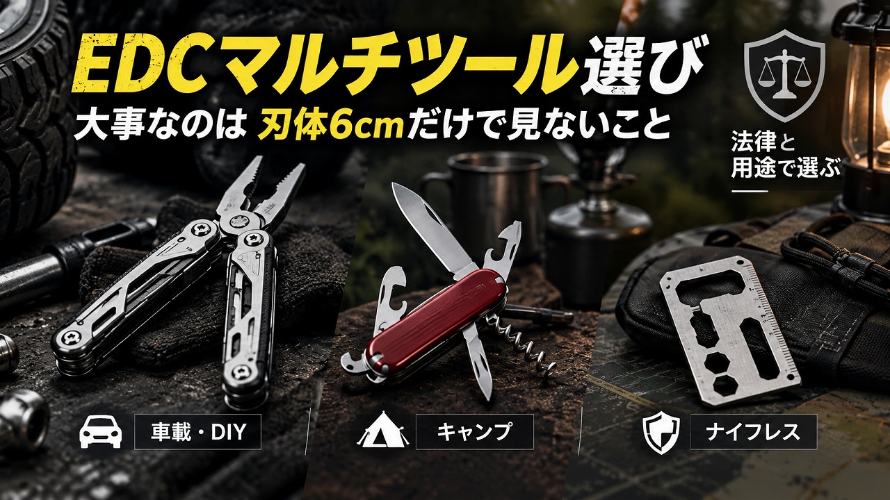 EDCマルチツール おすすめ8選|まとめ