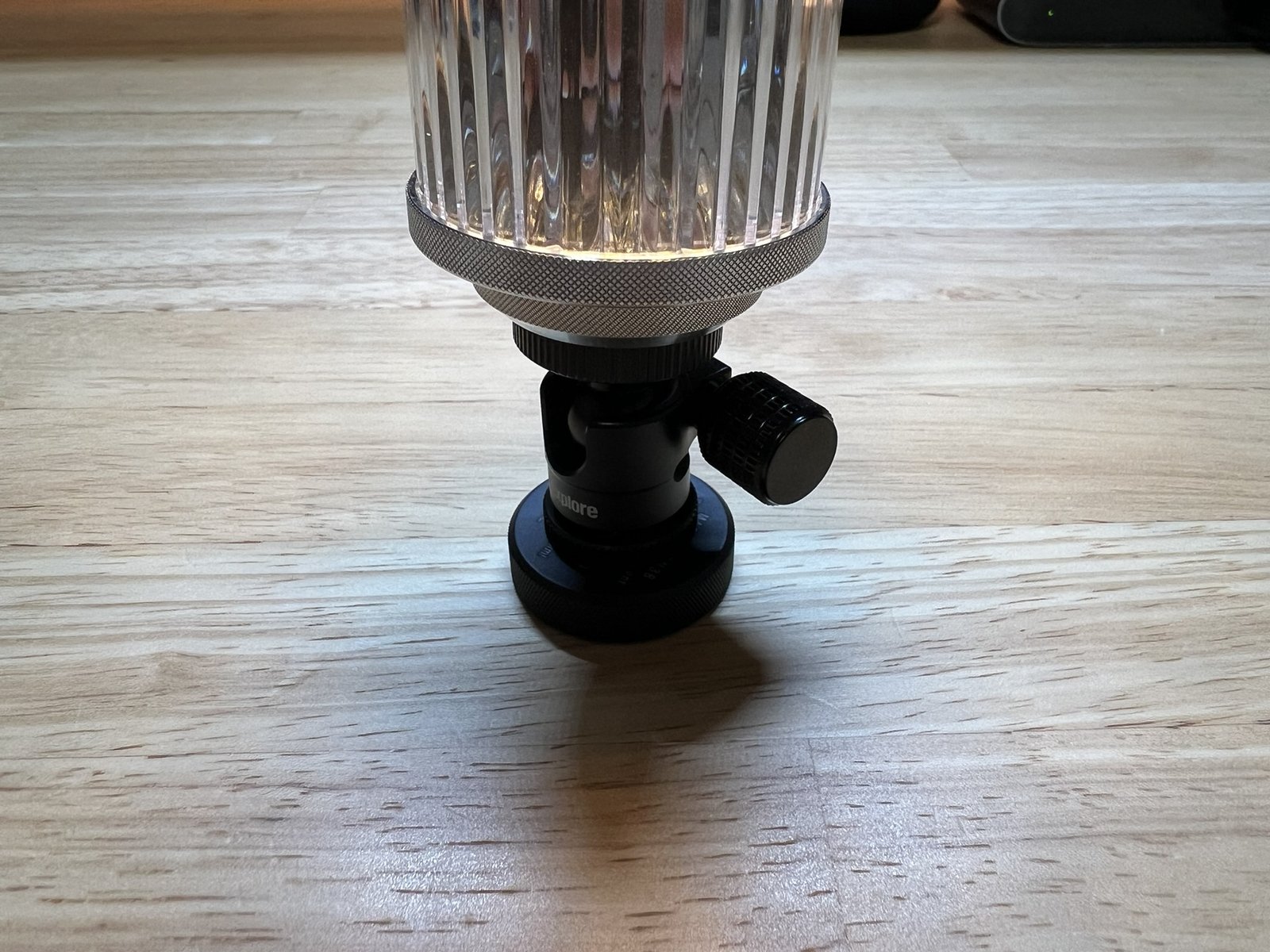 MICRO BALL HEAD に取り付けた38灯の根元アップ