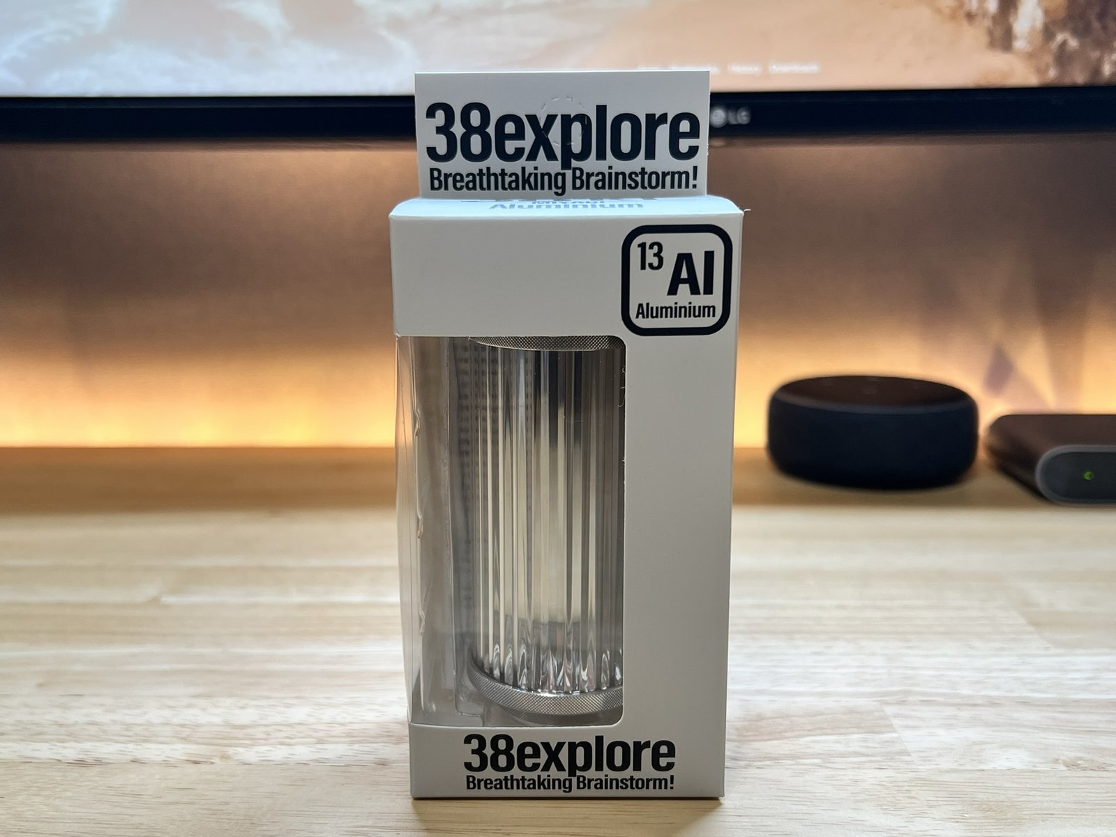 38-kT Aluminium のパッケージ正面(Al のバッジ)